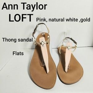 Ann Taylor LOFT pink sandals size 10M